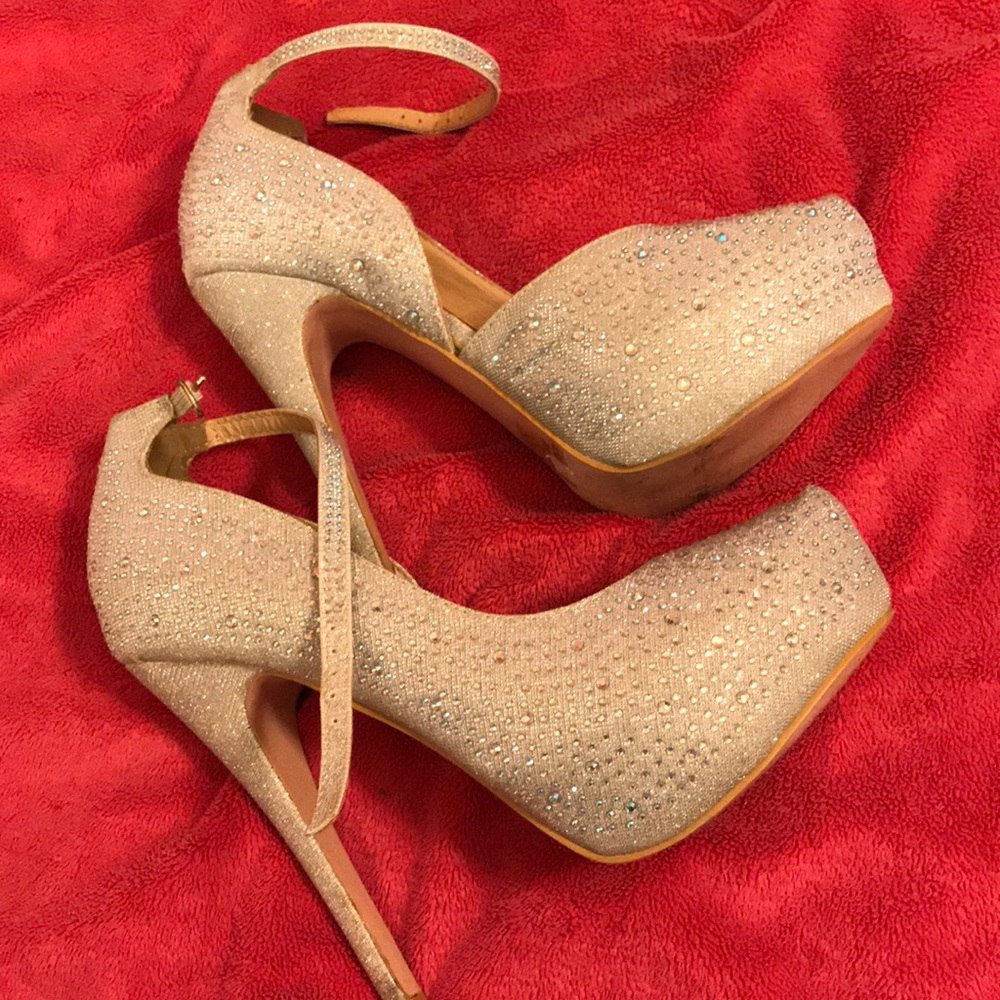 Sparkly high heels