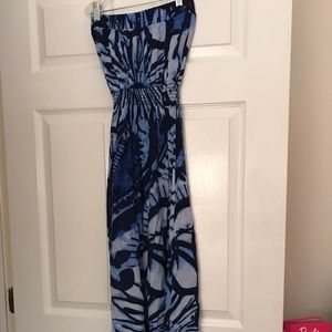 Multicolored Blue Maxi Dress