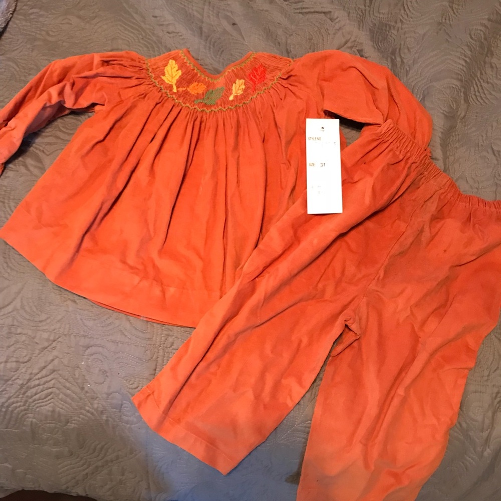 Autumn corduroy toddler outfit