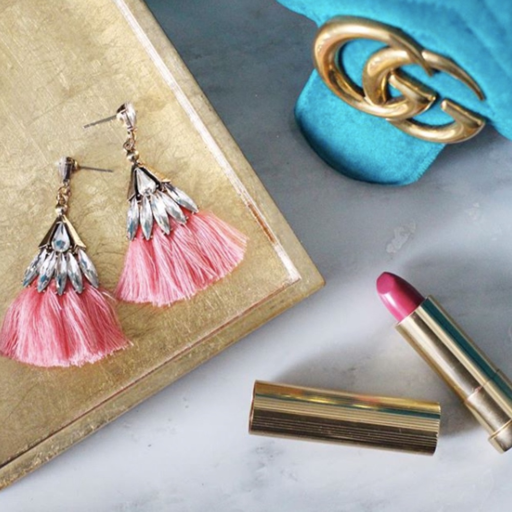 SOLD❣️ Crystal Fringe Earrings