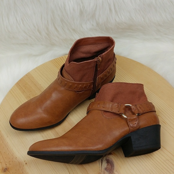 Nickels Shoes - Nickels brown "pony" booties with gold hardware