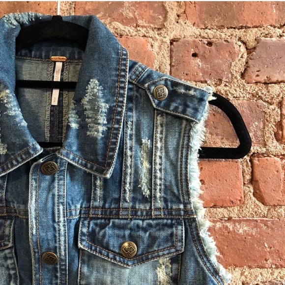 Free People Denim Vest - Picture 4 of 5