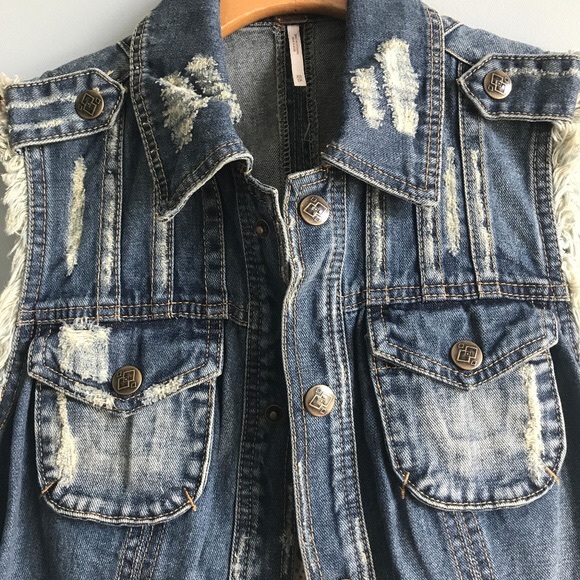 Free People Denim Vest - Picture 5 of 5