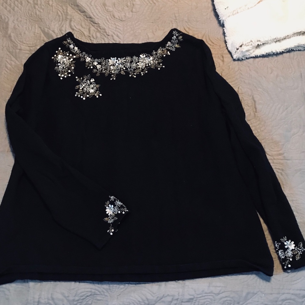 Lane Bryant beaded sweater