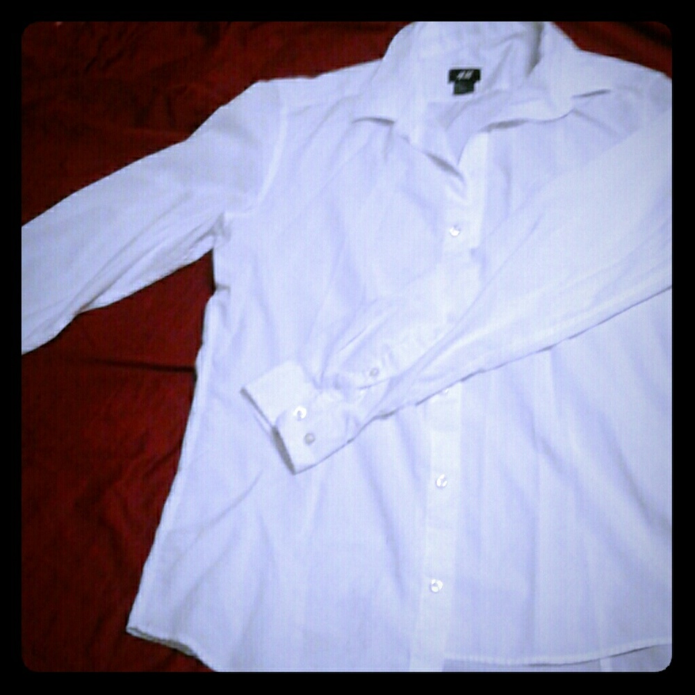 H&M white long sleeve