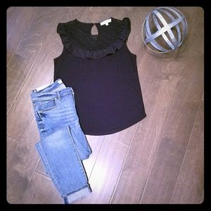 Loft navy sleeveless top