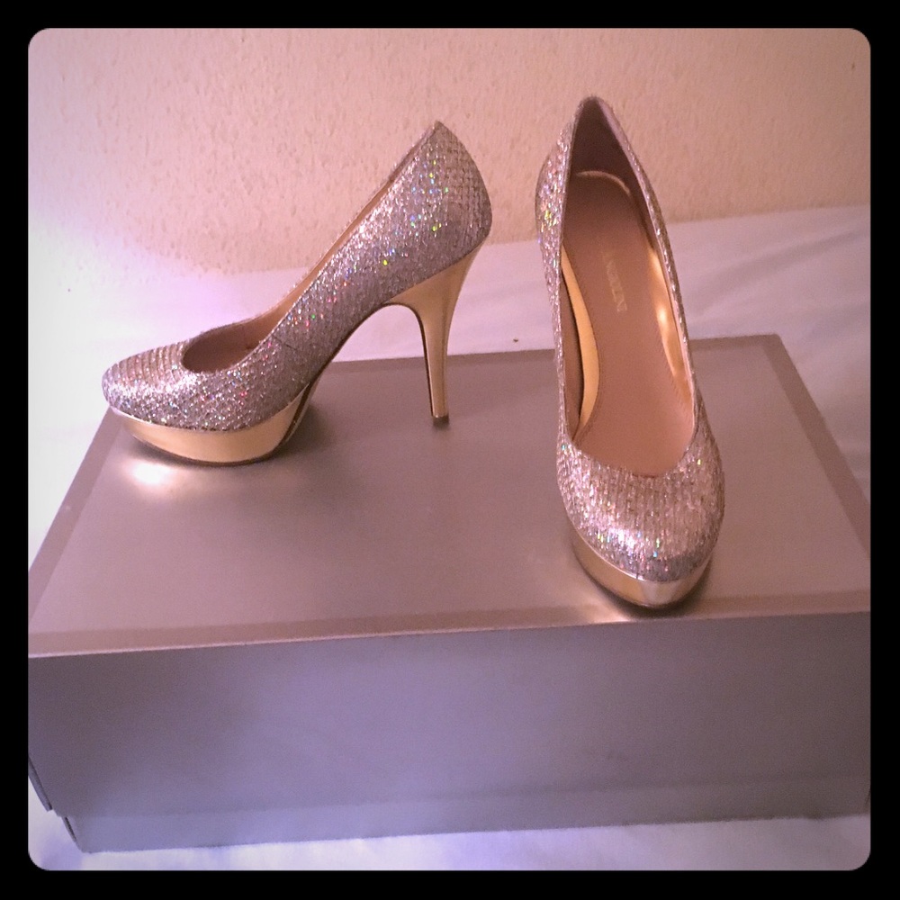Gold Platform Heels