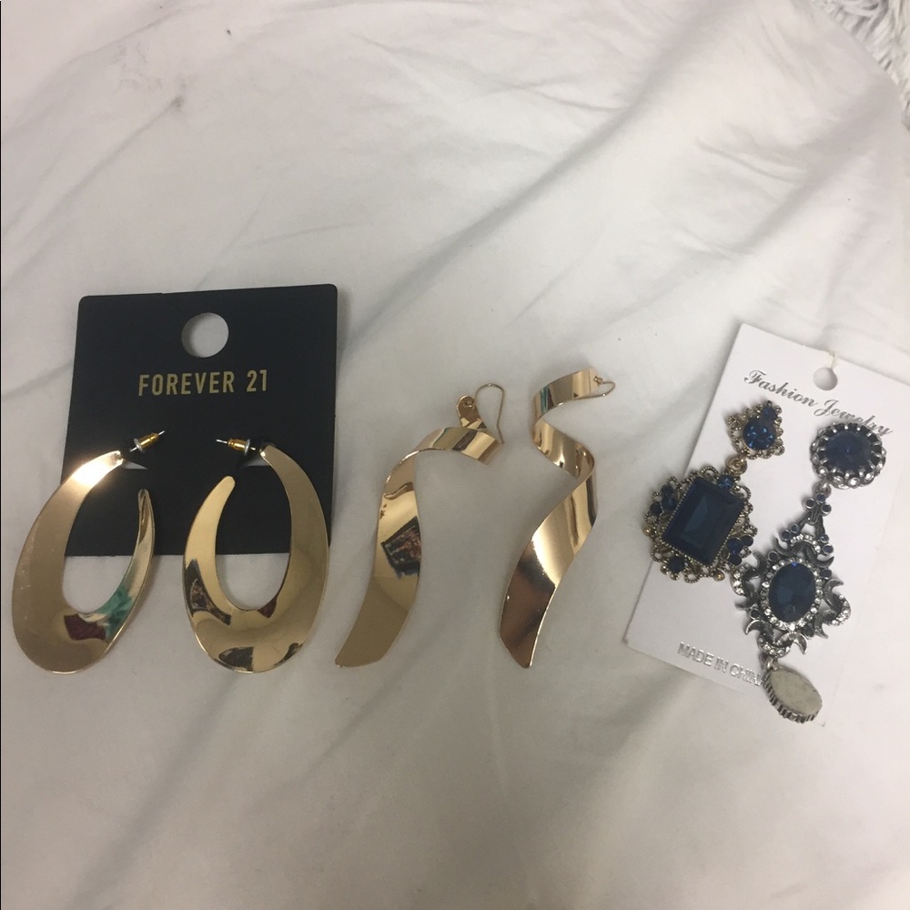 Three pairs of new gorgeous earrings