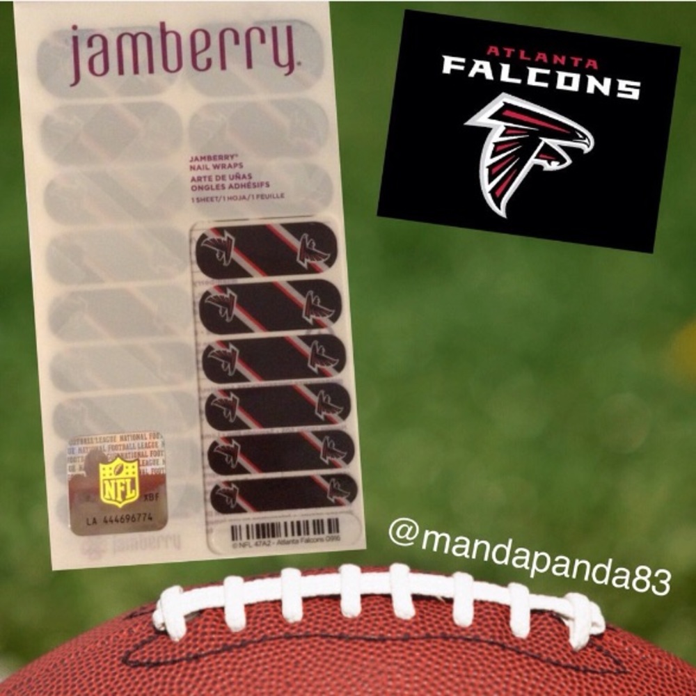 Jamberry by NFL Atlanta Falcons Nail Wraps