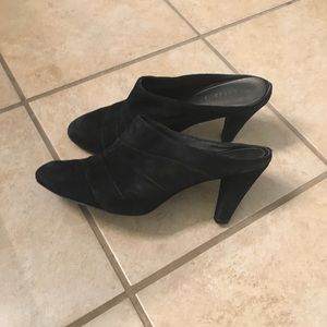 Black Suede Mules size 9.5