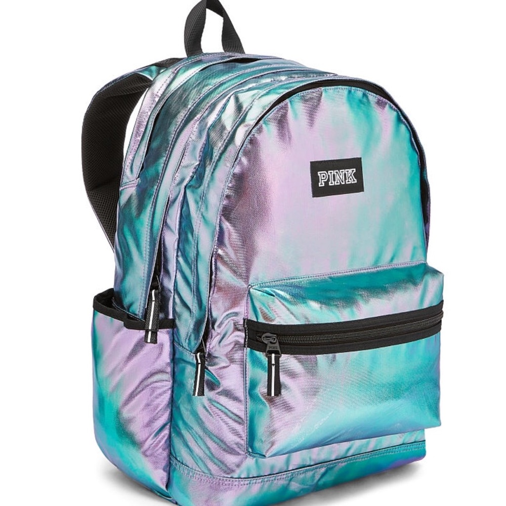 Limited Iridescent foil campus backpack