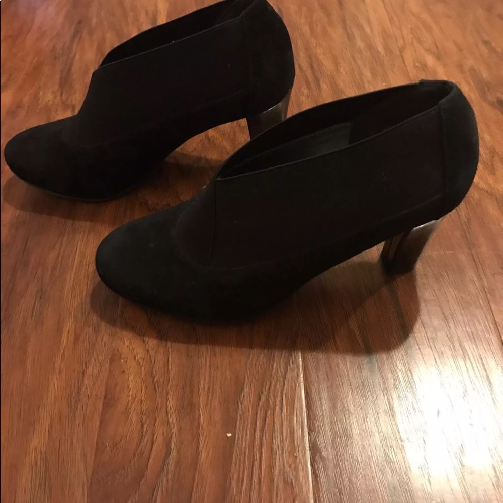 Suede Naturalizer ankle boots high heel Sz 8 EUC
