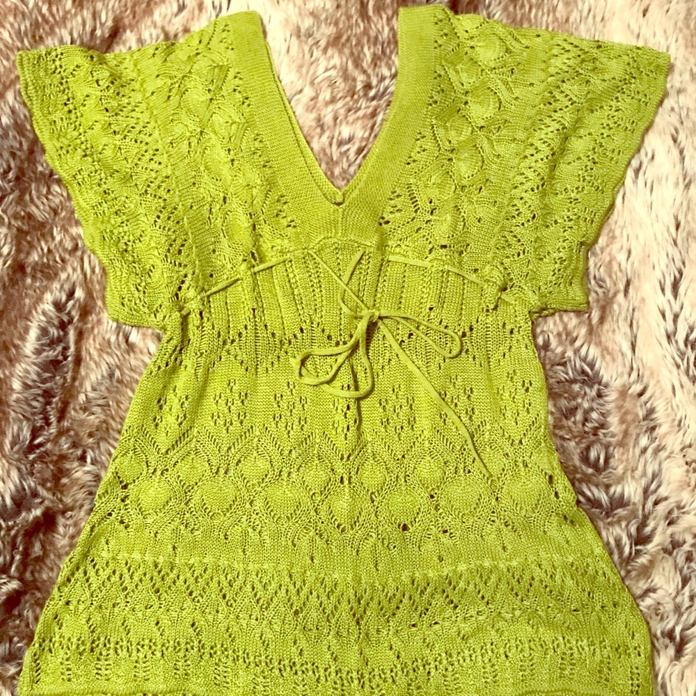 EUC crocheted style beautiful top