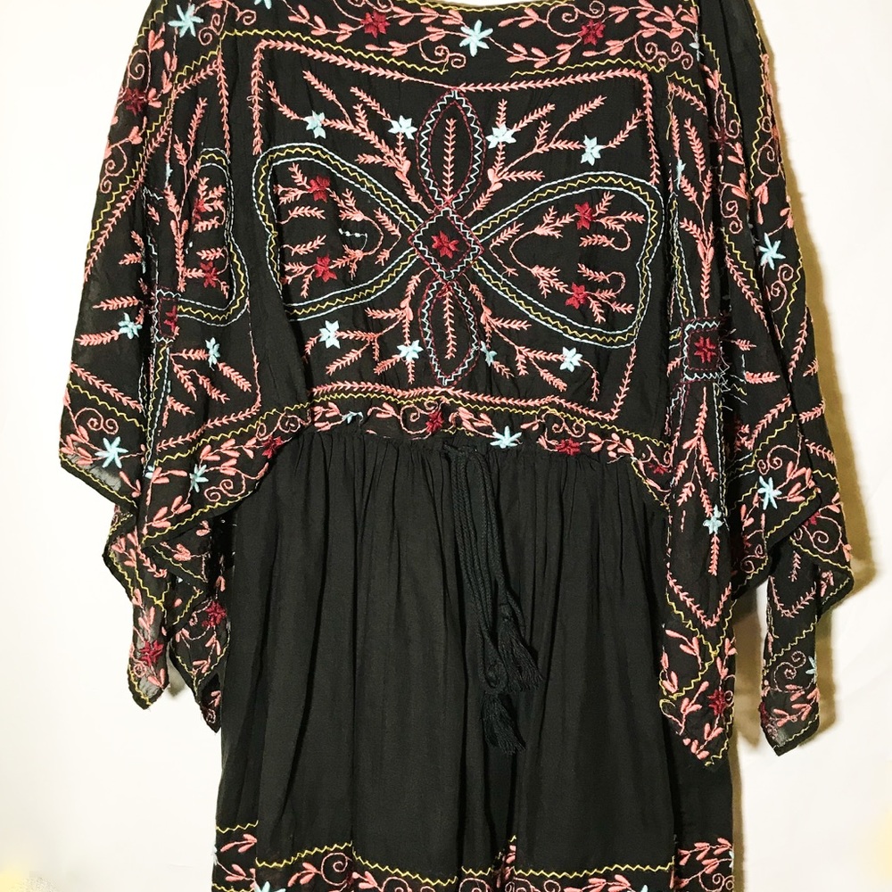 🚫SOLD🚫Free People Enbroidered black boho dress - Picture 3 of 5