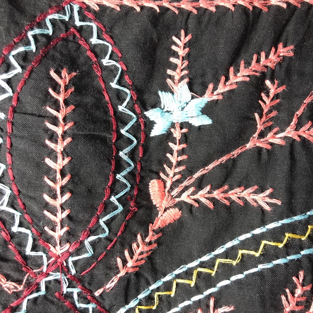 🚫SOLD🚫Free People Enbroidered black boho dress - Picture 4 of 5