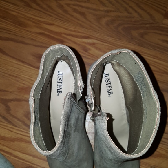 Just Fab peep toe boots w/heels - Picture 3 of 5