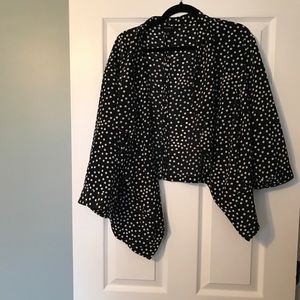 Torrid Polka Dot Cropped Blazer
