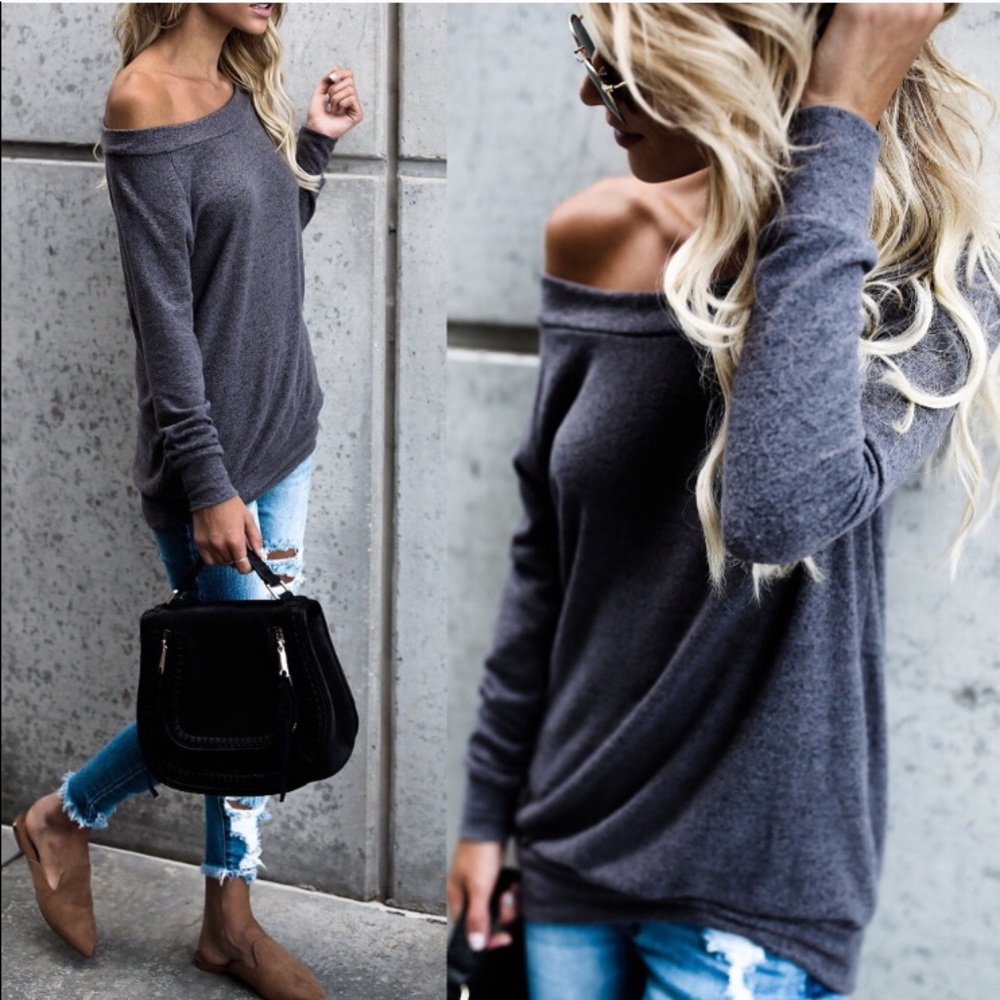Charcoal Comfy Sweater