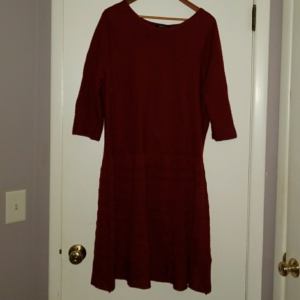Beautiful Ribbed Sweater Dress EUC
