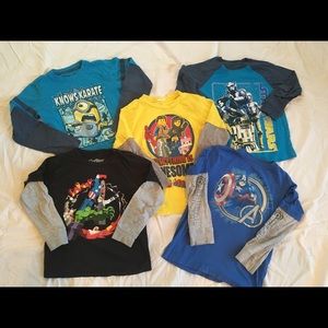 Boy long sleeve shirt bundle 6/7