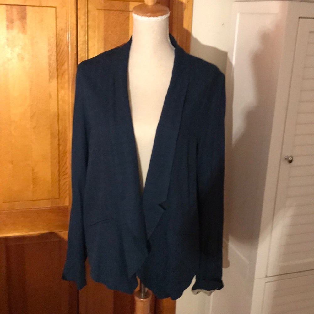 Dark Teal Anthropologie blazer