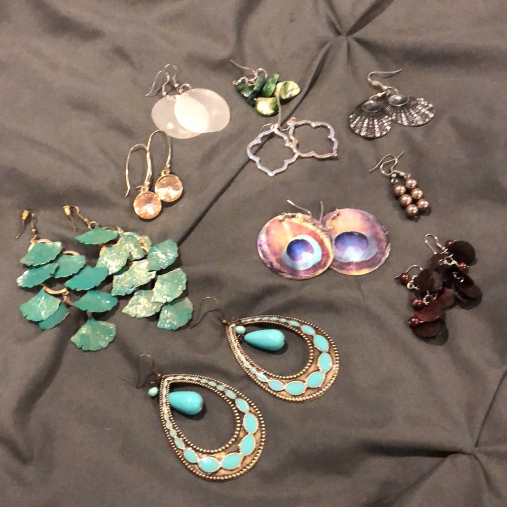 Lot of 10 pairs of earrings