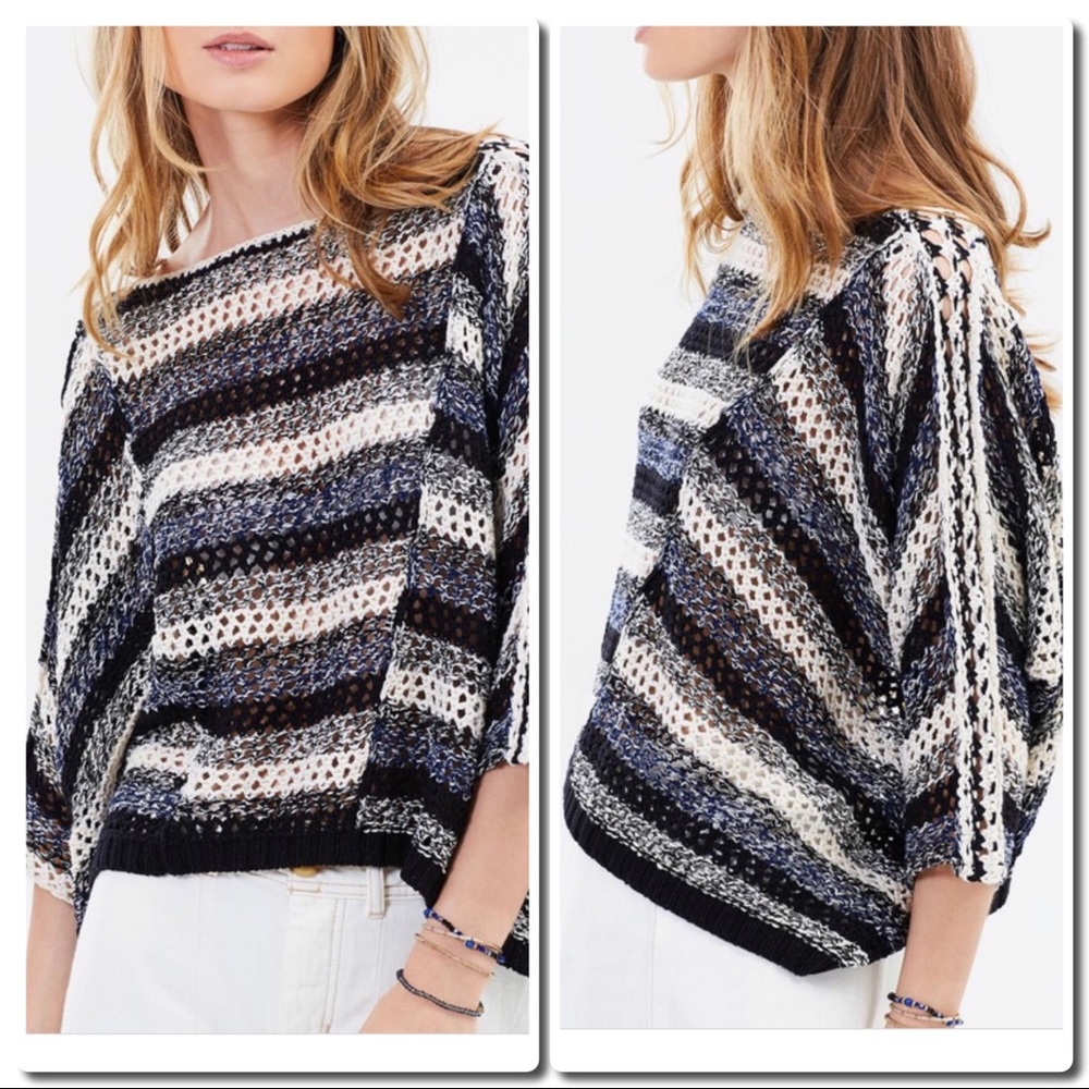FREE People Pearl Searching Linen Blend Sweater - Picture 2 of 8