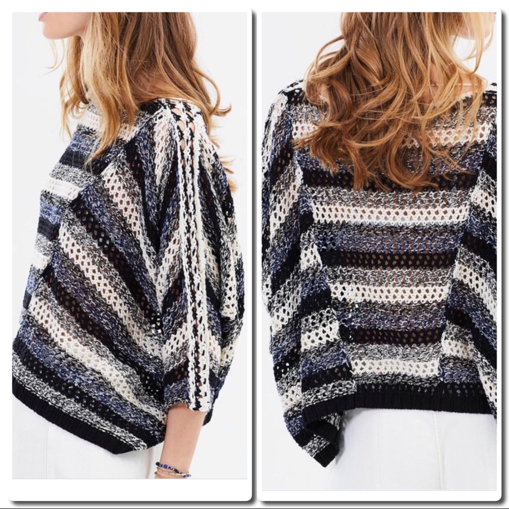 FREE People Pearl Searching Linen Blend Sweater - Picture 3 of 8