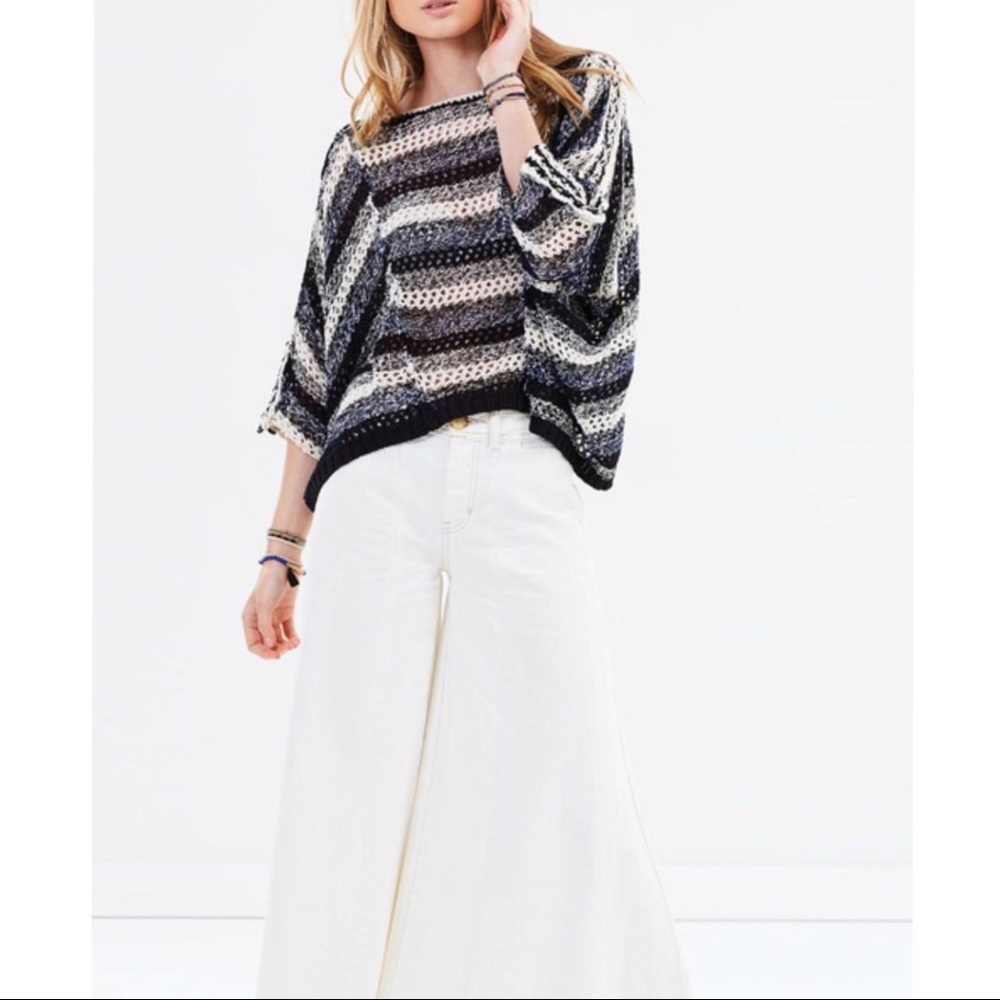 FREE People Pearl Searching Linen Blend Sweater - Picture 4 of 8