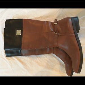 Tommy Hillfiger Brown and Black Boots 9