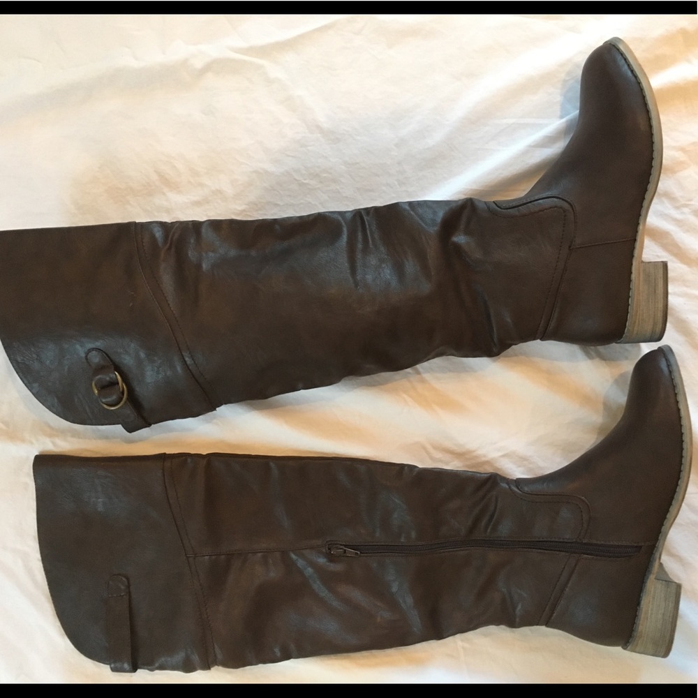 Natural Breeze Dark Brown over the knee boots  9