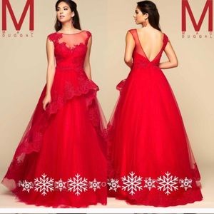 Mac Duggal Red Gown Size 6