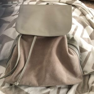 Chic Suede Backpack/gray/taupe Urban Outfitters