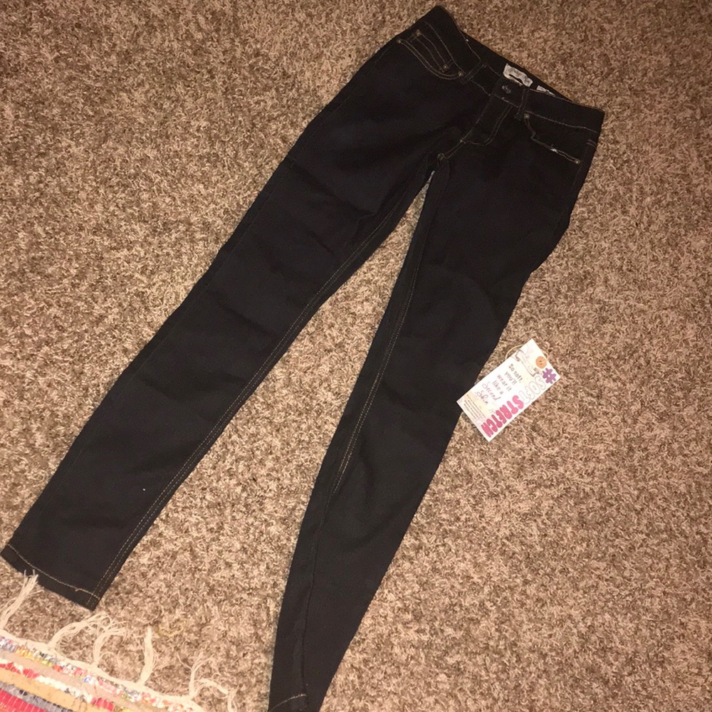 Dark denim skinny jeans