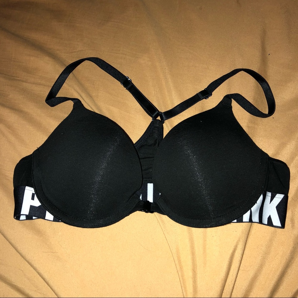 VS PINK front clasp racerback bra