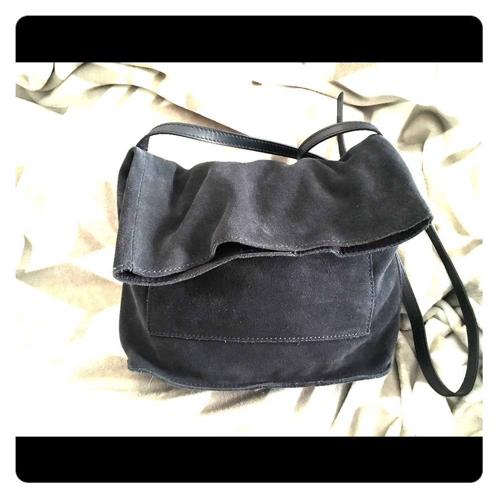 Navy Blue suede cross bag/purse