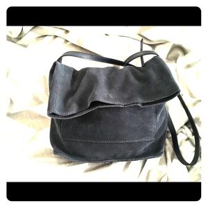 Navy Blue suede cross bag/purse