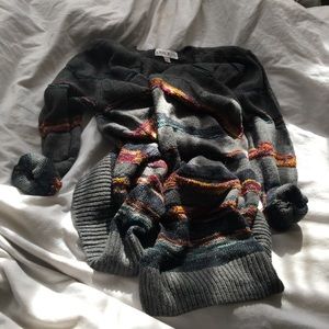 colorful oversized cardigan