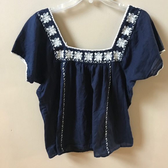 J. Crew Tops - J.Crew Embroidered Top