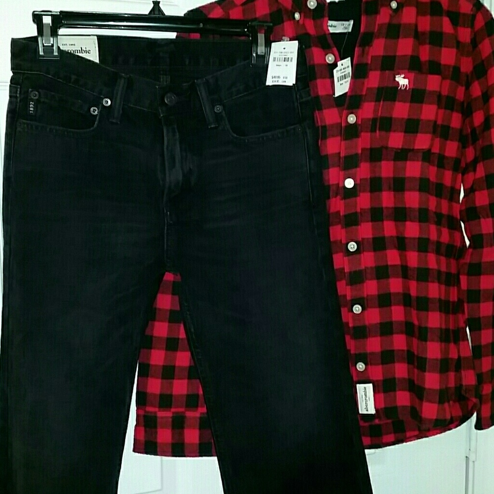 NWT Black Abercrombie Kids jeans