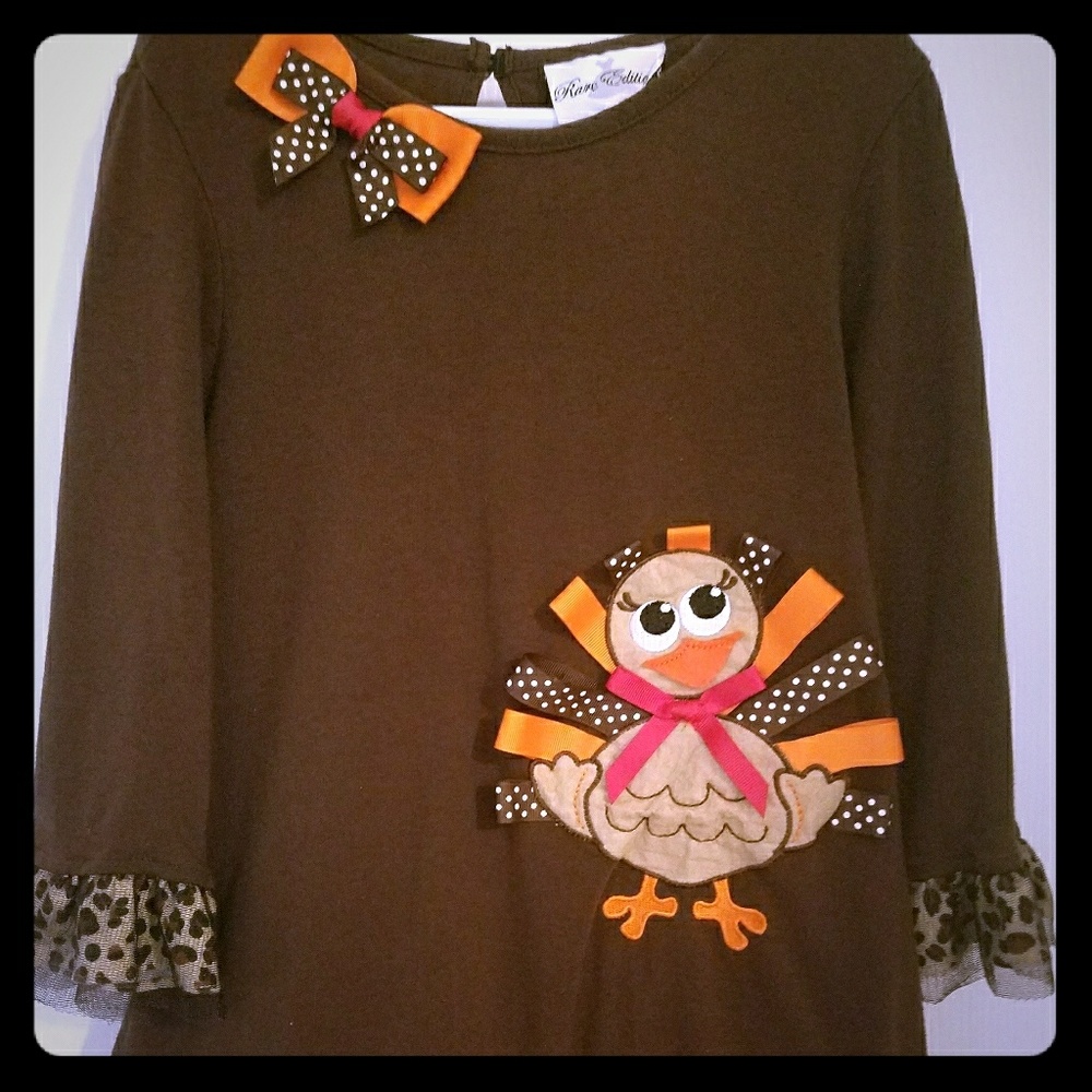 Thanksgiving shirt, girls size 6