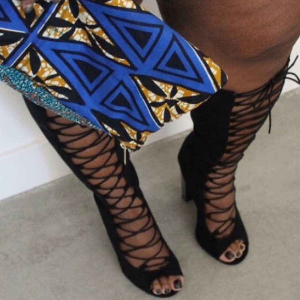 Sexy Knee High Torrid Lace-up Boots. NWB