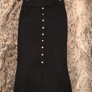 NWT midi length gold button skirt - The Limited