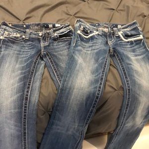Lot of 2 pairs Miss Me bootcut jeans