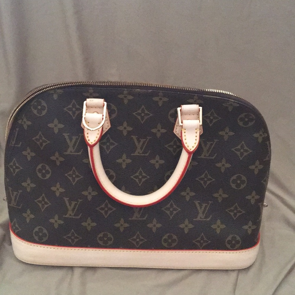 Leather and Canvas Satchel