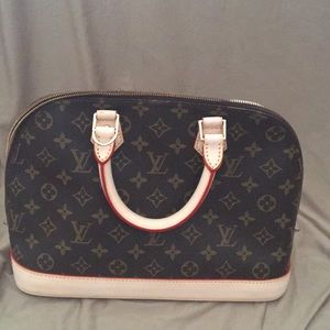 Leather and Canvas Satchel