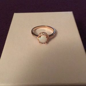 Opal birthstone ring