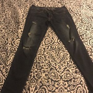 American eagle distressed begging