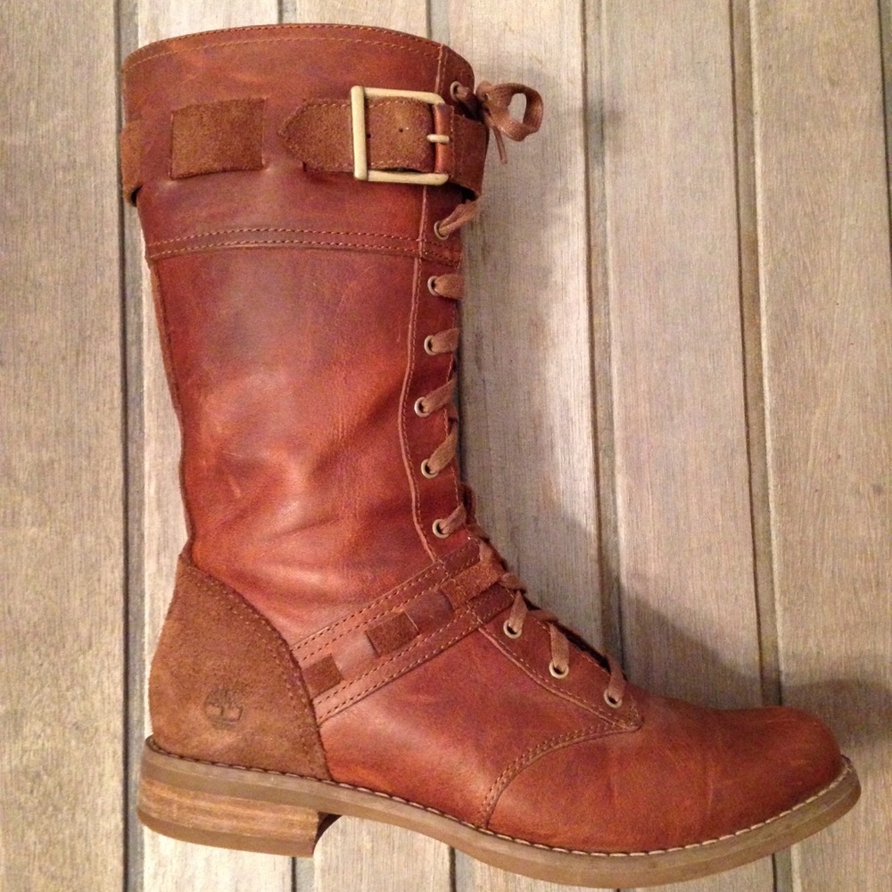 Timberland 8.5 Savin Hill Brown Mid Boot EUC 8542R