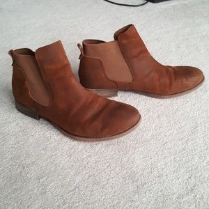 Franco Sarto Suede Ankle Boots